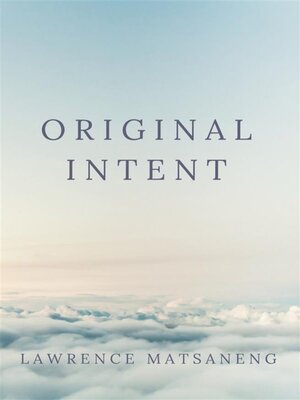 cover image of Original Intent